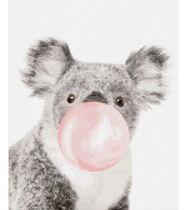 Bubble Gum Koala Paint with Diamonds - Art Providore