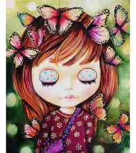Load image into Gallery viewer, Butterfly Girl Paint with Diamonds - Art Providore