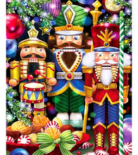Load image into Gallery viewer, Christmas Nutcrackers Paint with Diamonds - Art Providore