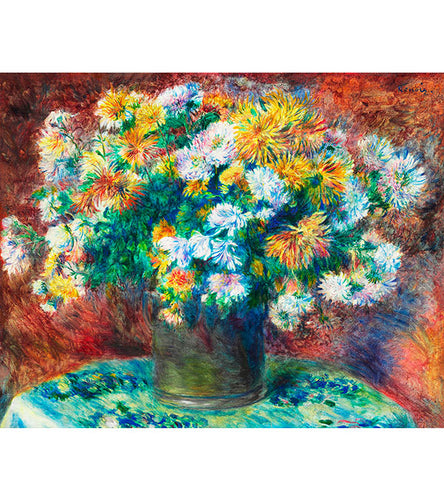 Chrysanthemums Paint with Diamonds - Pierre-Auguste Renoir - Art Providore