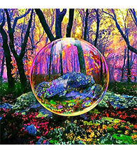 Load image into Gallery viewer, Enchanted Forest Paint with Diamonds - Art Providore