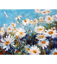 Load image into Gallery viewer, Field of Daisy Paint with Diamonds - Art Providore