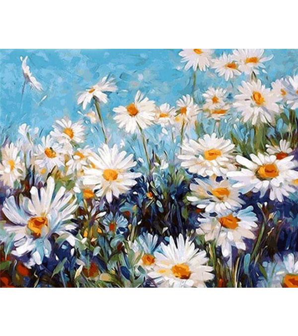 Field of Daisy Paint with Diamonds - Art Providore