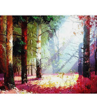 Load image into Gallery viewer, Forest Sunbeam Paint with Diamonds - Art Providore