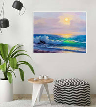 Load image into Gallery viewer, Ocean Waves Paint with Diamonds - Art Providore