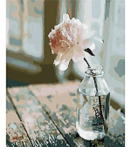 Peony in a Bottle Paint with Diamonds - Art Providore