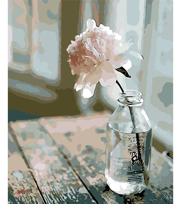 Peony in a Bottle Paint with Diamonds - Art Providore