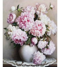 Load image into Gallery viewer, Pink Peony Paint with Diamonds - Art Providore