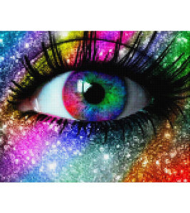 Rainbow Eyes Paint with Diamonds - Art Providore
