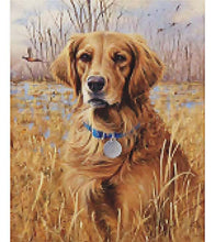 Load image into Gallery viewer, Retriever Dog Paint with Diamonds - Art Providore