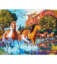 Load image into Gallery viewer, Running Free Horses Paint with Diamonds