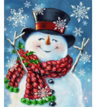 Load image into Gallery viewer, Smiling Snowman Paint with Diamonds - Art Providore