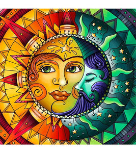 Sun and Moon Paint with Diamonds - Art Providore