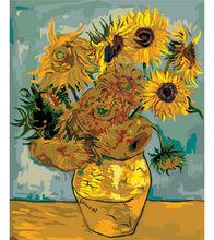 Load image into Gallery viewer, Vase with Twelve Sunflowers Paint with Diamonds - Vincent van Gogh - Art Providore