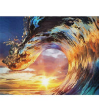 Load image into Gallery viewer, Sunset Waves Paint with Diamonds - Art Providore
