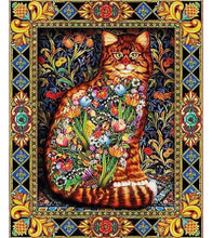 Load image into Gallery viewer, Tapestry Cat Paint with Diamonds - Art Providore
