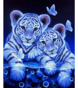 Tiger Cubs Paint with Diamonds - Art Providore