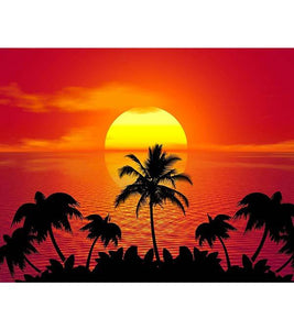 Tropical Sunset Paint with Diamonds - Art Providore