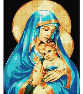 Virgin Mary Paint with Diamonds - Art Providore
