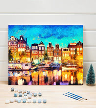 Load image into Gallery viewer, Abstract Amsterdam Canal Paint by Numbers
