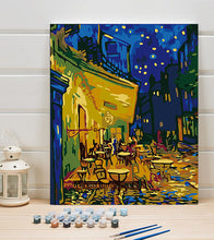 Load image into Gallery viewer, Cafe Terrace at Night Paint by Numbers - Vincent van Gogh - Art Providore