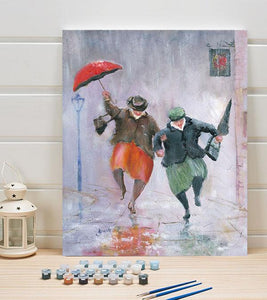 Dancing in the Rain Paint by Numbers - Art Providore