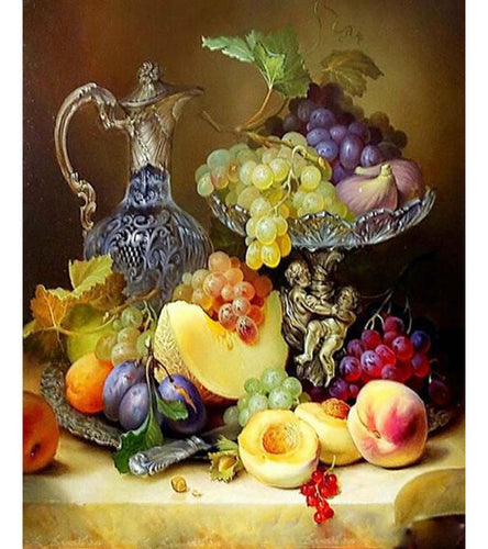 Fruits and Wine Paint by Numbers