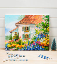 Load image into Gallery viewer, House in the Flower Garden Paint by Numbers