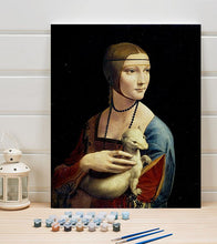 Load image into Gallery viewer, Lady with an Ermine Paint by Numbers - Leonardo da Vinci - Art Providore
