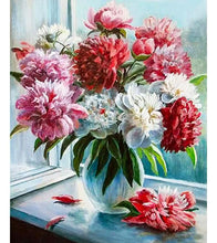 Load image into Gallery viewer, Peonies by the Window Paint by Numbers - Art Providore
