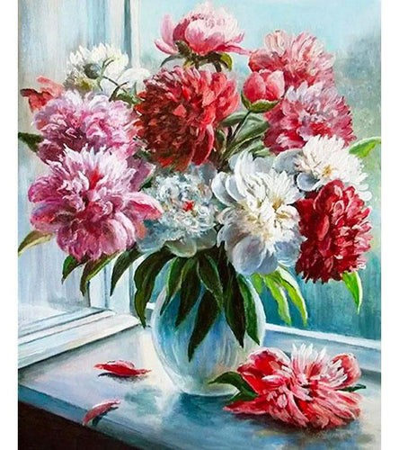 Peonies by the Window Paint by Numbers - Art Providore