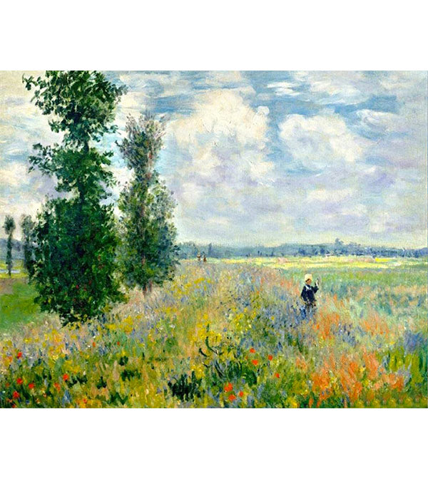 Poppy Fields near Argenteuil Paint by Numbers - Claude Monet - Art Providore