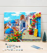 Load image into Gallery viewer, Santorini Greece Paint by Numbers - Art Providore