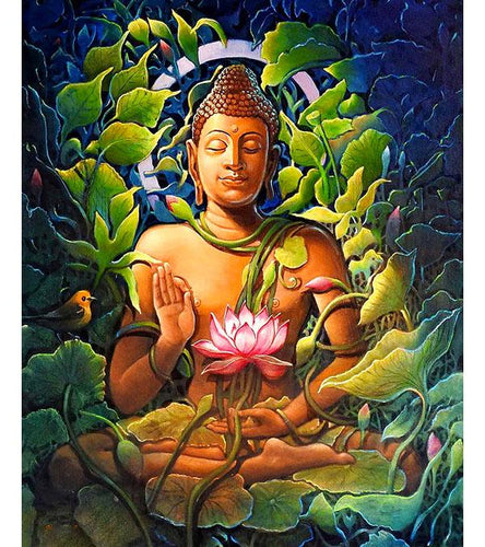 Sitting Buddha Paint by Numbers - Art Providore