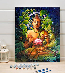 Sitting Buddha Paint by Numbers - Art Providore