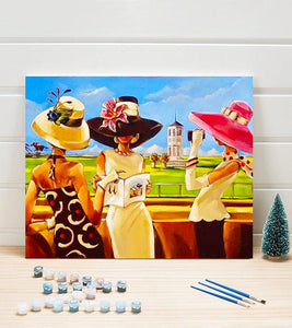 Sun Hat Elegant Ladies Paint by Numbers - Art Providore
