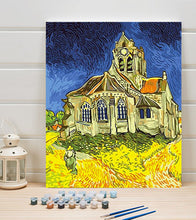 Load image into Gallery viewer, The Church at Auvers Paint by Numbers - Vincent van Gogh - Art Providore