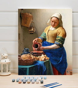 The Milkmaid Paint by Numbers - Johannes Vermeer - Art Providore