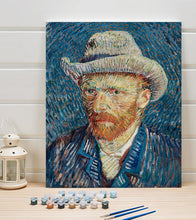 Load image into Gallery viewer, Self-Portrait with Grey Felt Hat Paint by Numbers - Vincent van Gogh - Art Providore