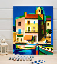 Load image into Gallery viewer, Vintage European Houses Paint by Numbers