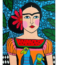 Load image into Gallery viewer, Woman with Parrots Paint by Numbers - Art Providore