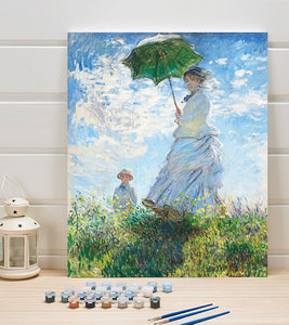Woman with a Parasol Paint by Numbers - Claude Monet - Art Providore
